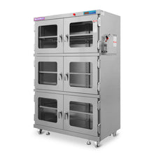 Load image into Gallery viewer, MechMaxx 1-60% RH Nitrogen Dry Cabinet 1430L Desiccator Cabinet Low Humidity Storage, 304 Stainless Steel, NC1430BSS-6