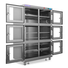 Load image into Gallery viewer, MechMaxx 1-60% RH Nitrogen Dry Cabinet 1430L Desiccator Cabinet Low Humidity Storage, 304 Stainless Steel, NC1430BSS-6