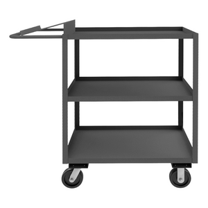 Durham OPC-243648-3-6PH-95 Order Picking Cart, 3 Shelves With Lips Up, 24 X 36