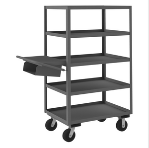 Durham OPCPFS-243665-5-6PH-95 Order Picking Cart, 5 Shelves, 24 X 36