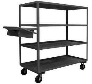 Durham OPCPFS-306065-4-6PH-95 Order Picking Cart, 4 Shelves, 30 X 60