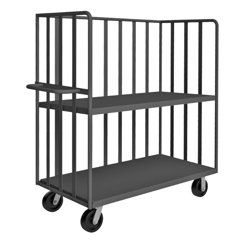 Durham OPT-6030-2-6PH-95 Open Portable Truck, 1 Shelf, 1 Base Shelf, 3000 Lbs. Capacity, 60 X 30