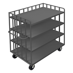 Durham OPT-6030-4-6PH-95 Open Portable Truck, 3 Shelves, 1 Base Shelf, 3000 Lbs. Capacity, 60 X 30