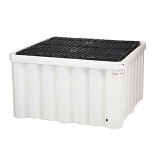 PIG® Heavy-Duty Poly IBC Tote Spill Containment Pallet with Drain