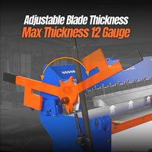 Load image into Gallery viewer, MechMaxx 48” Manual Pan and Box Brake - Heavy Duty, Durable Construction, 12 Gauge Mild Steel, 135° Bending Angle, Individual Bending Fingers" PB4812