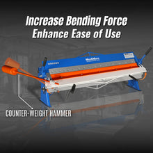 Load image into Gallery viewer, MechMaxx 48" Manual Pan and Box Brake - 16 Gauge Mild Steel Capacity, 135° Bending Angle, 16 Precision Fingers, Durable Construction for Accurate Bends"