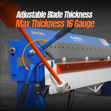 Load image into Gallery viewer, MechMaxx 48" Manual Pan and Box Brake - 16 Gauge Mild Steel Capacity, 135° Bending Angle, 16 Precision Fingers, Durable Construction for Accurate Bends"
