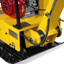 Load image into Gallery viewer, MechMaxx Honda GX160 Reversible Plate Compactor with Wheel Kit and Extension Plates, 5625 lb Centrifugal Force, PC150H