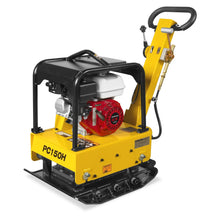 Load image into Gallery viewer, MechMaxx Honda GX160 Reversible Plate Compactor with Wheel Kit and Extension Plates, 5625 lb Centrifugal Force, PC150H