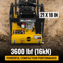 Load image into Gallery viewer, MechMaxx 5.8 HP Vibratory Plate Compactor with Wheel Kit, 3600 lb Centrifugal Force for Soil, Gravel, Asphalt and Paver Base, PC90Z