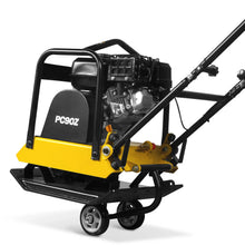Load image into Gallery viewer, MechMaxx 5.8 HP Vibratory Plate Compactor with Wheel Kit, 3600 lb Centrifugal Force for Soil, Gravel, Asphalt and Paver Base, PC90Z