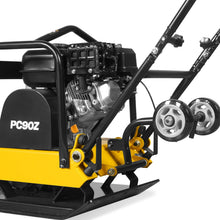Load image into Gallery viewer, MechMaxx 5.8 HP Vibratory Plate Compactor with Wheel Kit, 3600 lb Centrifugal Force for Soil, Gravel, Asphalt and Paver Base, PC90Z