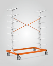 Load image into Gallery viewer, PaintLine PDRTC4 ProDryingRack TC - Scalable Series - 4 Tower Trim &amp; Molding Cart, 7 Level w/Casters