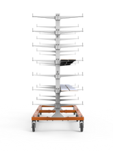 Load image into Gallery viewer, PaintLine PDRTC4 ProDryingRack TC - Scalable Series - 4 Tower Trim &amp; Molding Cart, 7 Level w/Casters