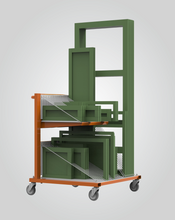 Load image into Gallery viewer, PaintLine PFFDM.ANG Pro Face Frame &amp; Door Mover - 25 Slots, Angled Base (5 degrees)