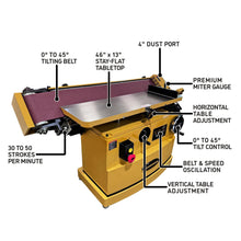 Load image into Gallery viewer, 9" x 138" Oscillating Edge Sander, 3 HP, 230V 3Ph (OES9138B-3)