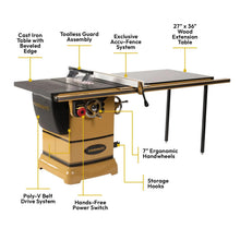 Load image into Gallery viewer, ArmorGlide 10-Inch Table Saw, 52-Inch Rip, 115/230V 1Ph (PM1000T)