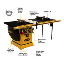 Load image into Gallery viewer, ArmorGlide 10-Inch Table Saw, 50-Inch Rip, Router Lift, 3 HP, 230V 1Ph (PM2000BT)