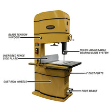 Load image into Gallery viewer, 24-Inch Woodworking Bandsaw, 5 HP, 460V 3Ph (PM2415B-3)