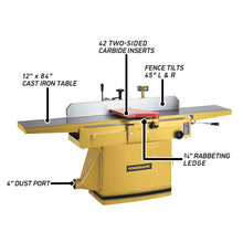Load image into Gallery viewer, 12-Inch Parallelogram Jointer, Helical, 3 HP, 230/460V 3Ph (1285)