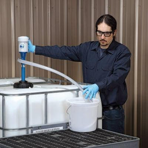 FTI Lithium Battery-Operated IBC Tote Pump System with EFP Pick-Up Tube