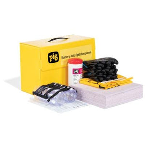 PIG® Battery Acid Spill Kit in Countertop Box