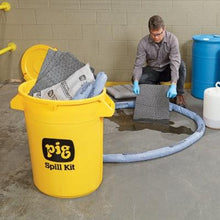 Load image into Gallery viewer, PIG® Spill Kit in 32-Gallon High-Visibility Economy Container