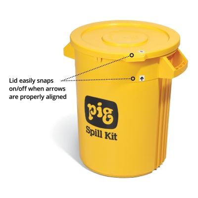 PIG® Spill Kit in 32-Gallon High-Visibility Economy Container