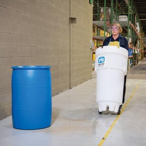 PIG® Spill Kit in 50-Gallon Wheeled Overpack Salvage Drum