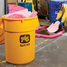 Load image into Gallery viewer, PIG® HazMat Spill Kit in 55-Gallon High-Visibility Economy Container