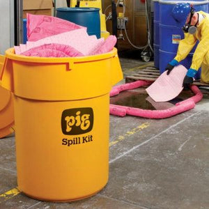 PIG® HazMat Spill Kit in 55-Gallon High-Visibility Economy Container