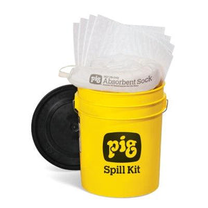 PIG® Oil-Only Spill Kit in 5-Gallon High-Visibility Economy Container