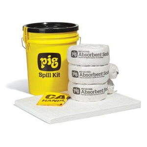 PIG® Oil-Only Spill Kit in 5-Gallon High-Visibility Economy Container