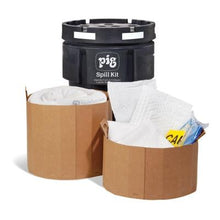Load image into Gallery viewer, PIG® Transformer Kit in 95-Gallon Overpack Salvage Drum