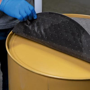 PIG® Barrel Top Absorbent Mat with Poly Backing