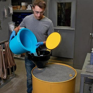 PIG® Barrel Top Absorbent Mat with Poly Backing