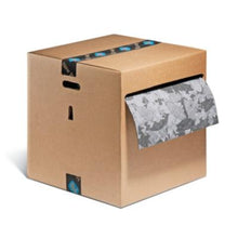 Load image into Gallery viewer, PIG® Gray Ham-O® Absorbent Mat Roll in Dispenser Box