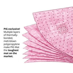 PIG® Rip-&-Fit® HazMat Chemical Absorbent Mat Roll in Dispenser Box