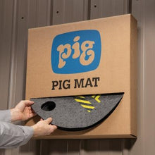 Load image into Gallery viewer, PIG ® Absorbent Barrel Top Safety Message Mat with Poly Backing
