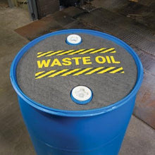 Load image into Gallery viewer, PIG ® Absorbent Barrel Top Safety Message Mat with Poly Backing