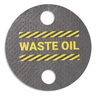 PIG ® Absorbent Barrel Top Safety Message Mat with Poly Backing