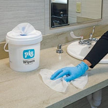 Load image into Gallery viewer, PIG® Bucket of Meltblown Polypropylene Wipers - Add Your Own Disinfectant