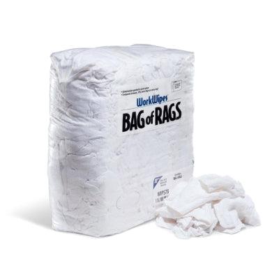 WorkWipes® New White Terry Washcloth Seconds in Bag