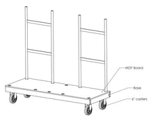 Load image into Gallery viewer, PaintLine PROCART-2 ProCart - Lateral Material Handling Cart w/Casters (2 pack)