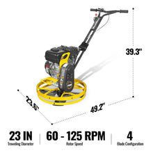 Load image into Gallery viewer, MechMaxx 5.8 HP 23 in Walk-Behind Concrete Power Trowel with Blades and Float Pan, PT22Z