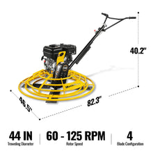 Load image into Gallery viewer, MechMaxx 15 HP 44 in Walk-Behind Concrete Power Trowel with Blades and Float Pan, PT46Z