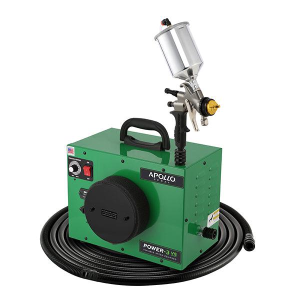 Apollo Power-3 VS 3-Stage 120V HVLP Paint Sprayer w/ 29' Air Flex Hose & A7700GT-600 Spray Gun - Green