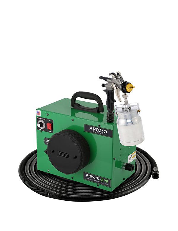 Apollo Power-3 VS 3-Stage 120V HVLP Paint Sprayer w/ 29' Air Flex Hose & A7700QT Spray Gun - Green