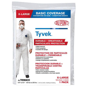 X-Large DuPont, Tyvek Disposable Coverall