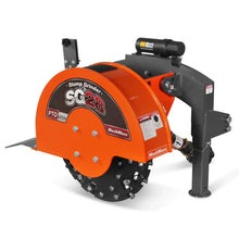 Load image into Gallery viewer, MechMaxx 3-Point PTO Stump Grinder with 44 Carbide Teeth (PTO Shaft Included with Slip Clutch), for 35-80HP Tractor, SG28